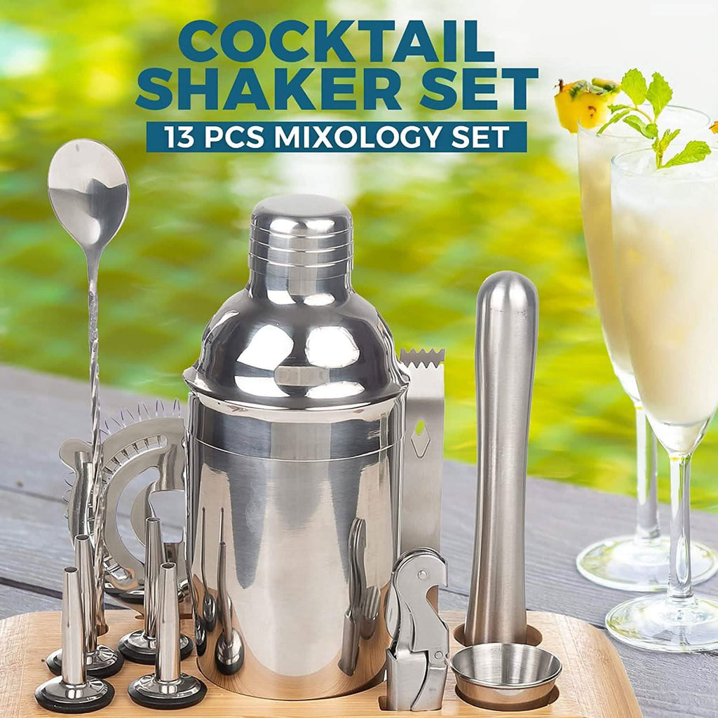 Lot de 12 pièces : Ensemble de shaker à cocktail