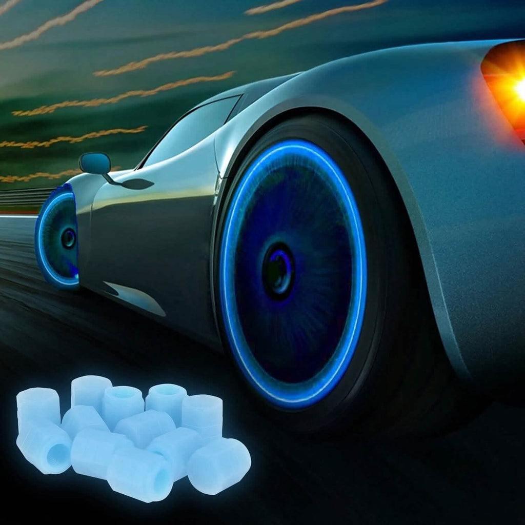 12-Piece: Luminous Car Tire Valve Stem Covers