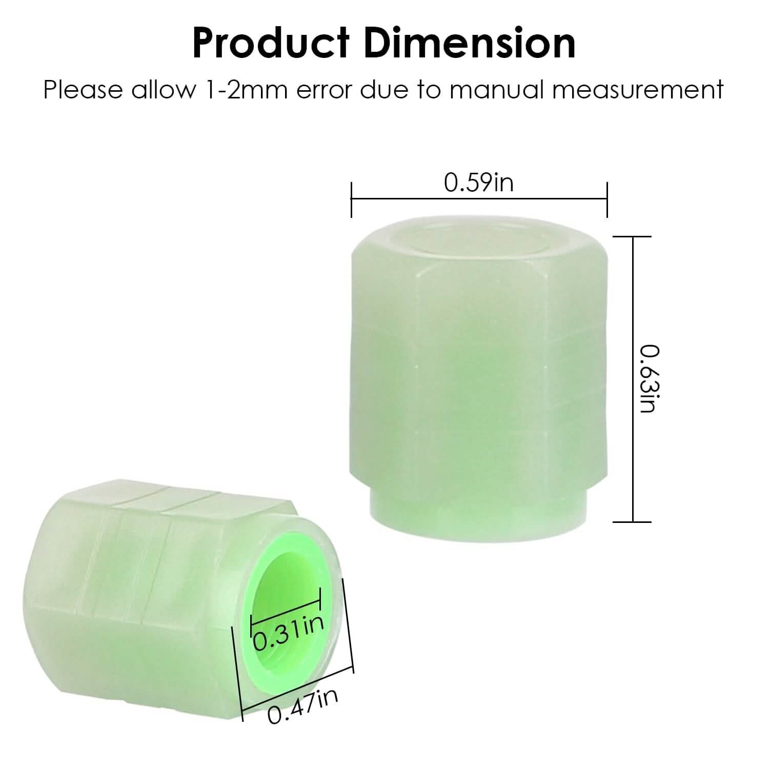 12-Piece: Luminous Car Tire Valve Stem Covers