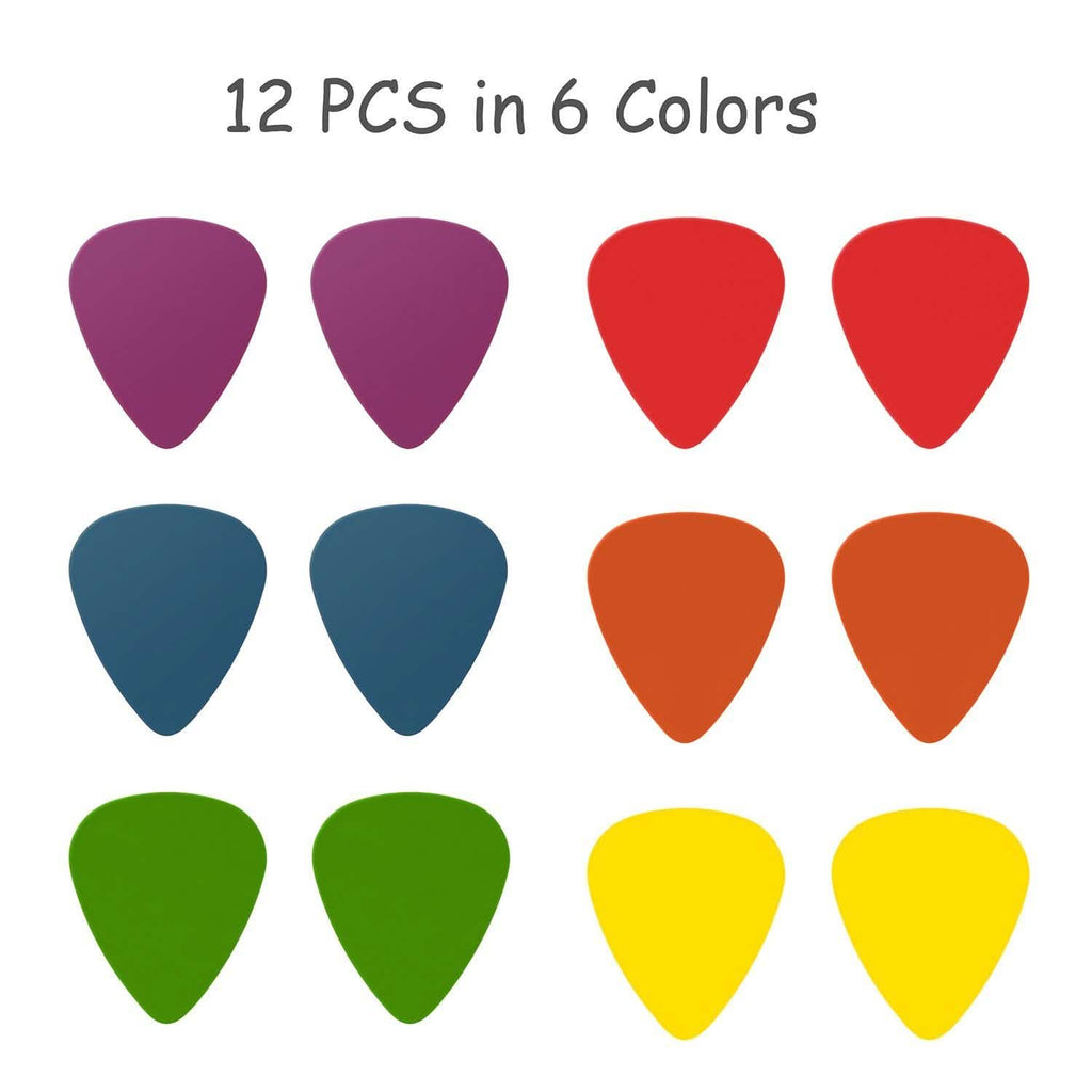 12-Piece: Standard Acoustic Electric Plectrums Guitar Picks