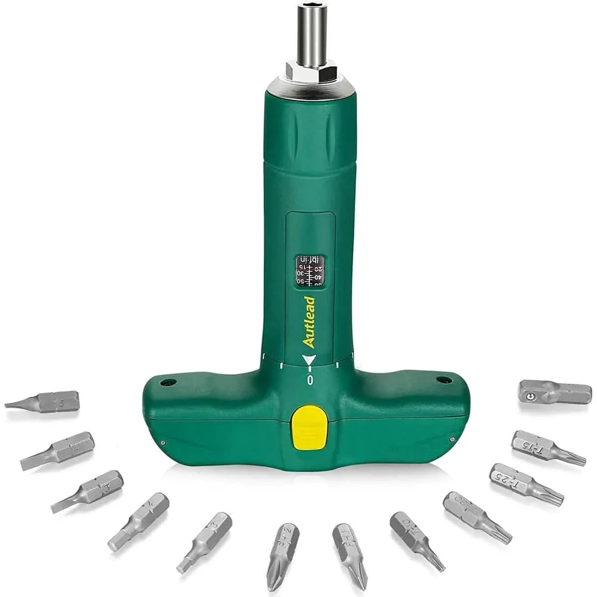 12-Pieces: AUTLEAD Torque Screwdriver, T-shape Torque Wrench