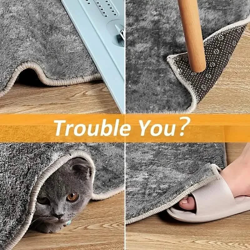 Paquet de 12 : Patins antidérapants double face pour tapis et moquettes