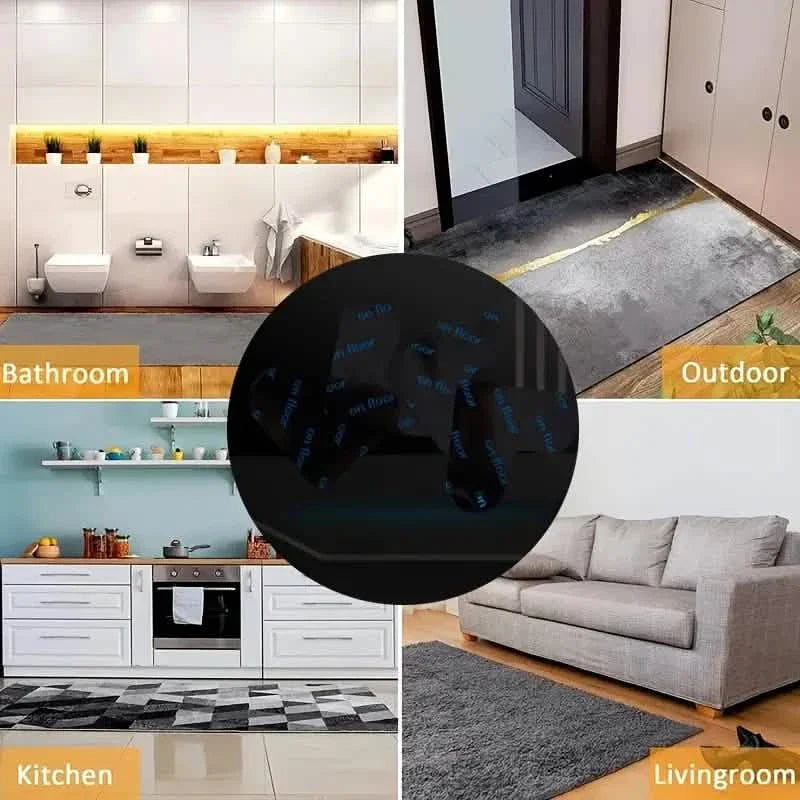 Paquet de 12 : Patins antidérapants double face pour tapis et moquettes