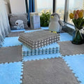 12-Pieces: Patchwork Carpet Full Floor Mat