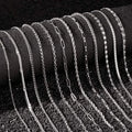 Lot de 12 colliers ras-de-cou en acier inoxydable