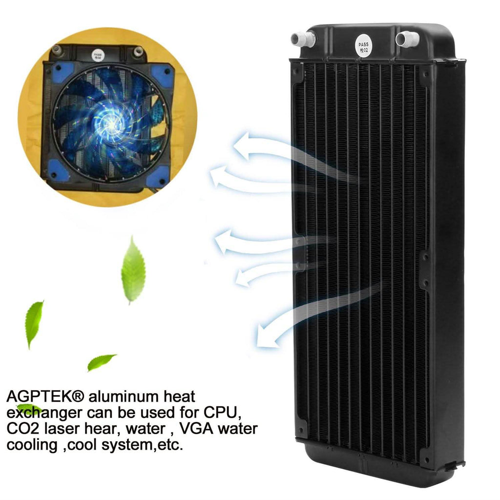 12 Pipe Aluminum CPU CO2 Laser Water Cool System Computer R240