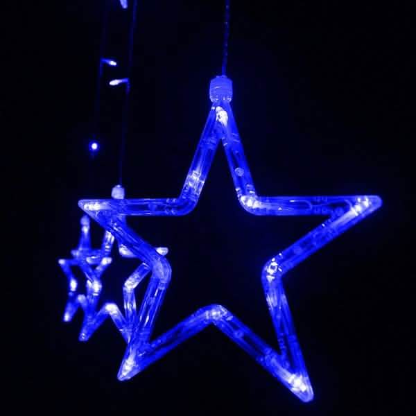 12星 138LED カーテンストリングライト