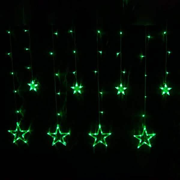 12星 138LED カーテンストリングライト