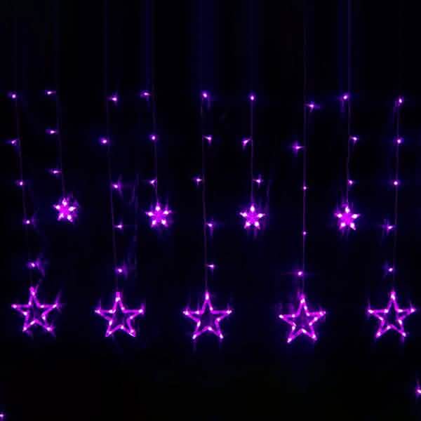 12星 138LED カーテンストリングライト