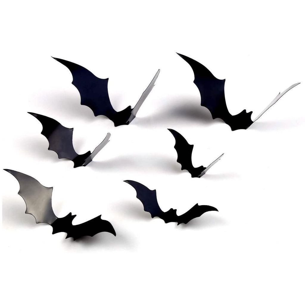 120 pièces : autocollants chauve-souris 3D pour Halloween