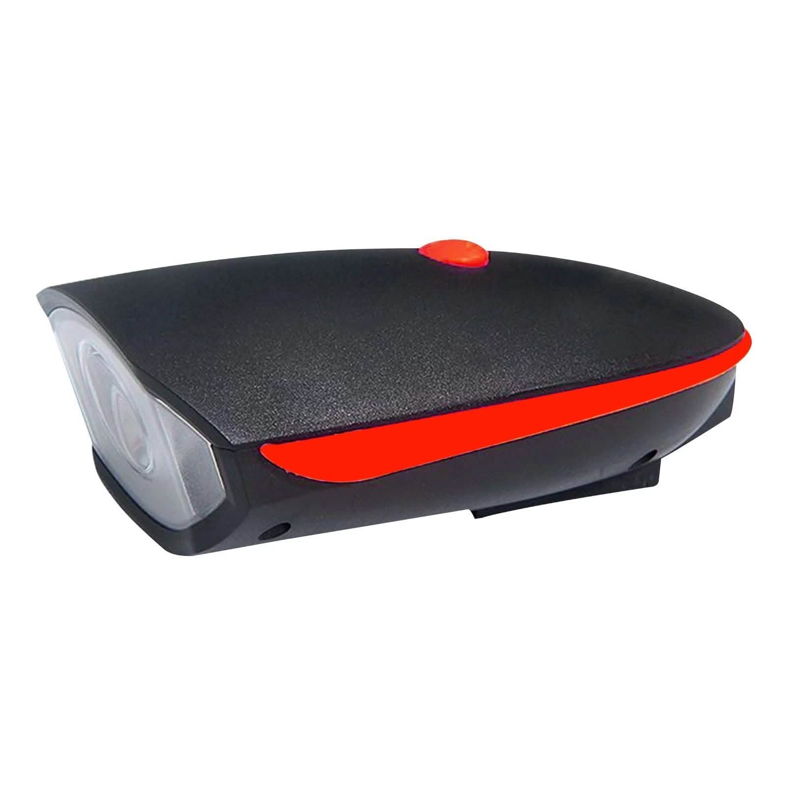 1200mAh 充電式自転車ヘッドライト ホーン付き