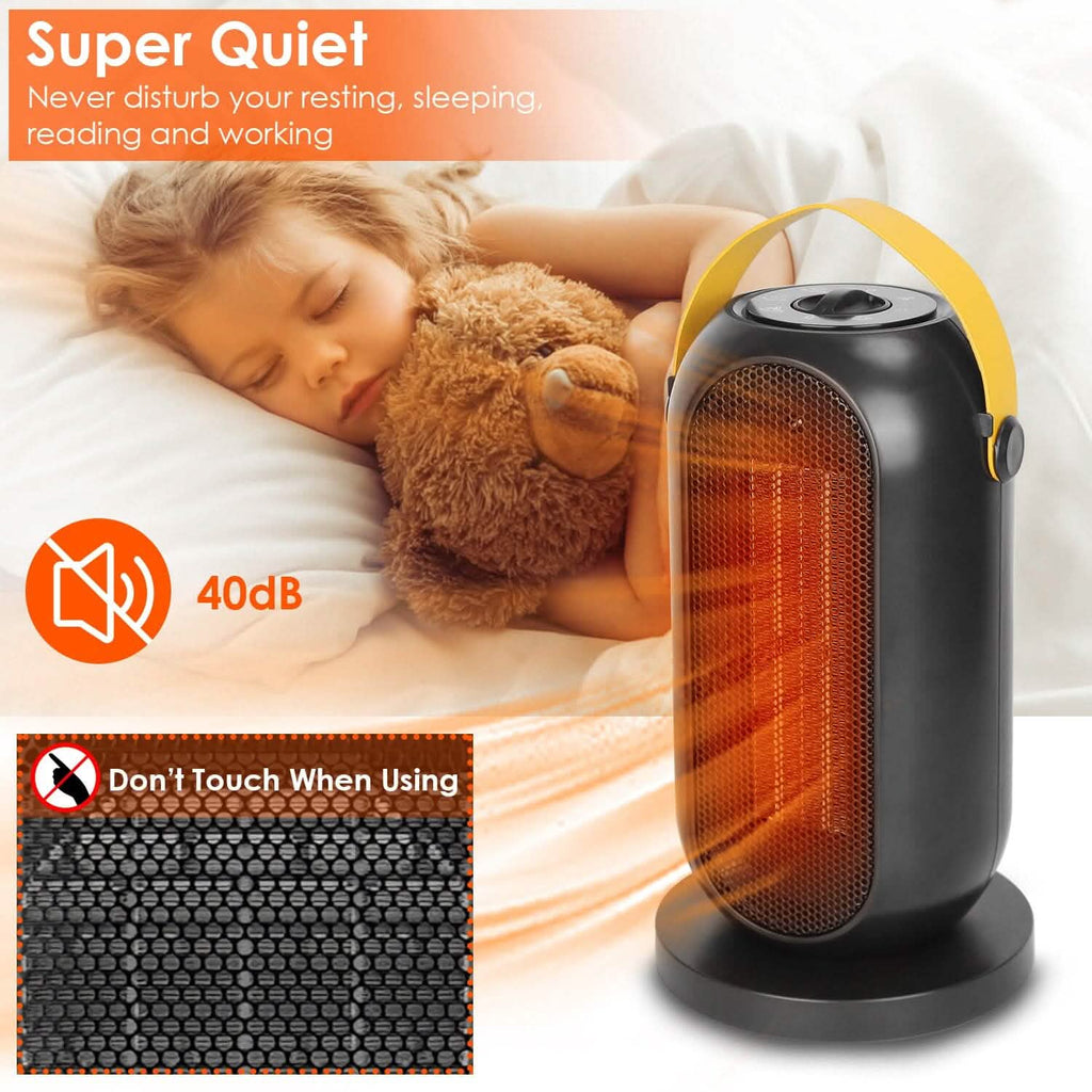 1200W ポータブル 電気ファンヒーター
