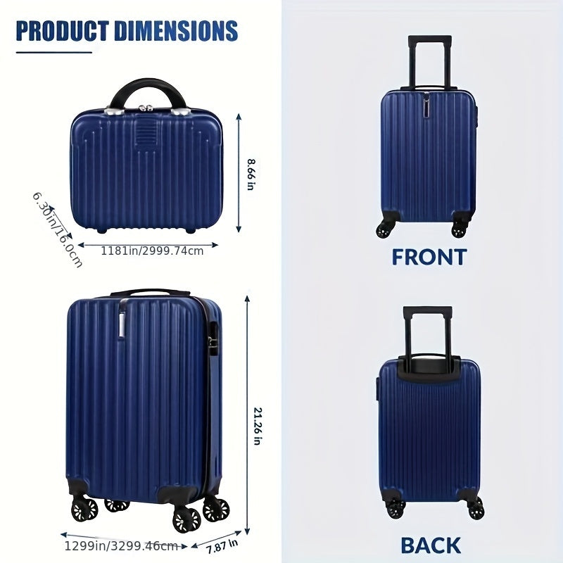 Ensemble de 2 valises à roulettes – bagage cabine 20 po et sac à bandoulière 14 po