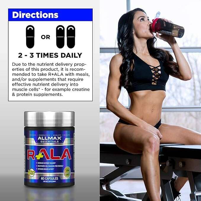 Allmax Acide R-ALA (acide alpha-lipoïque) 125 mg, 60 gélules