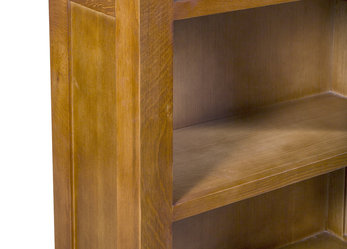 Mission Quarter Sawn Oak Open Shelf Bookcase