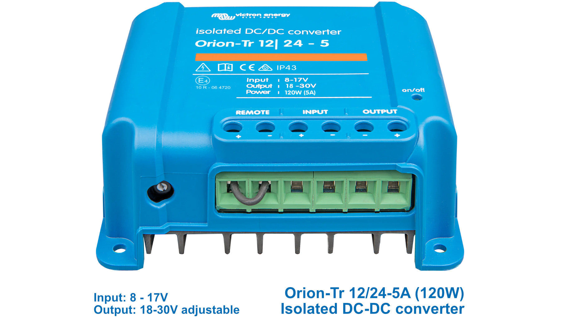 DC-DC Converters: step up/down transformers for 12V, 24V & 48V