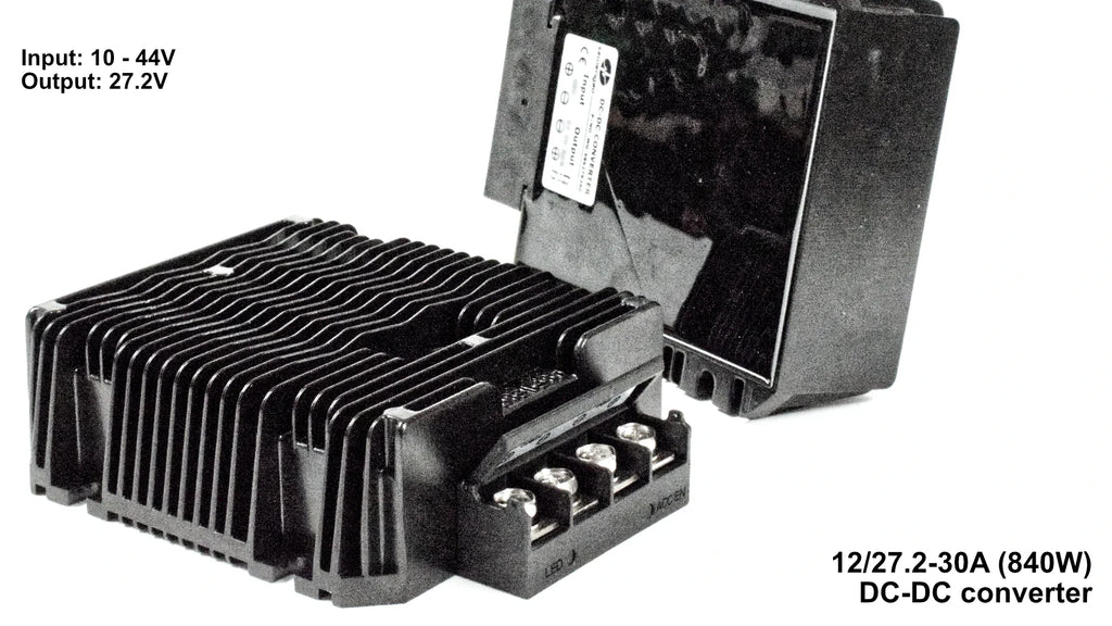 DC-DC Converters: step up/down transformers for 12V, 24V & 48V