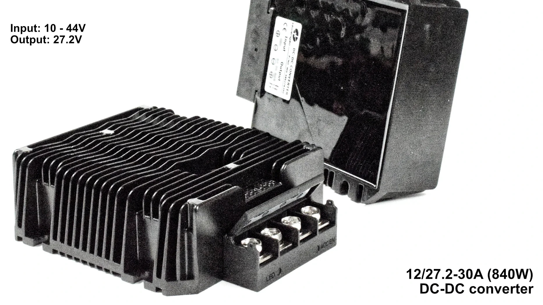 DC-DC Converters: step up/down transformers for 12V, 24V & 48V
