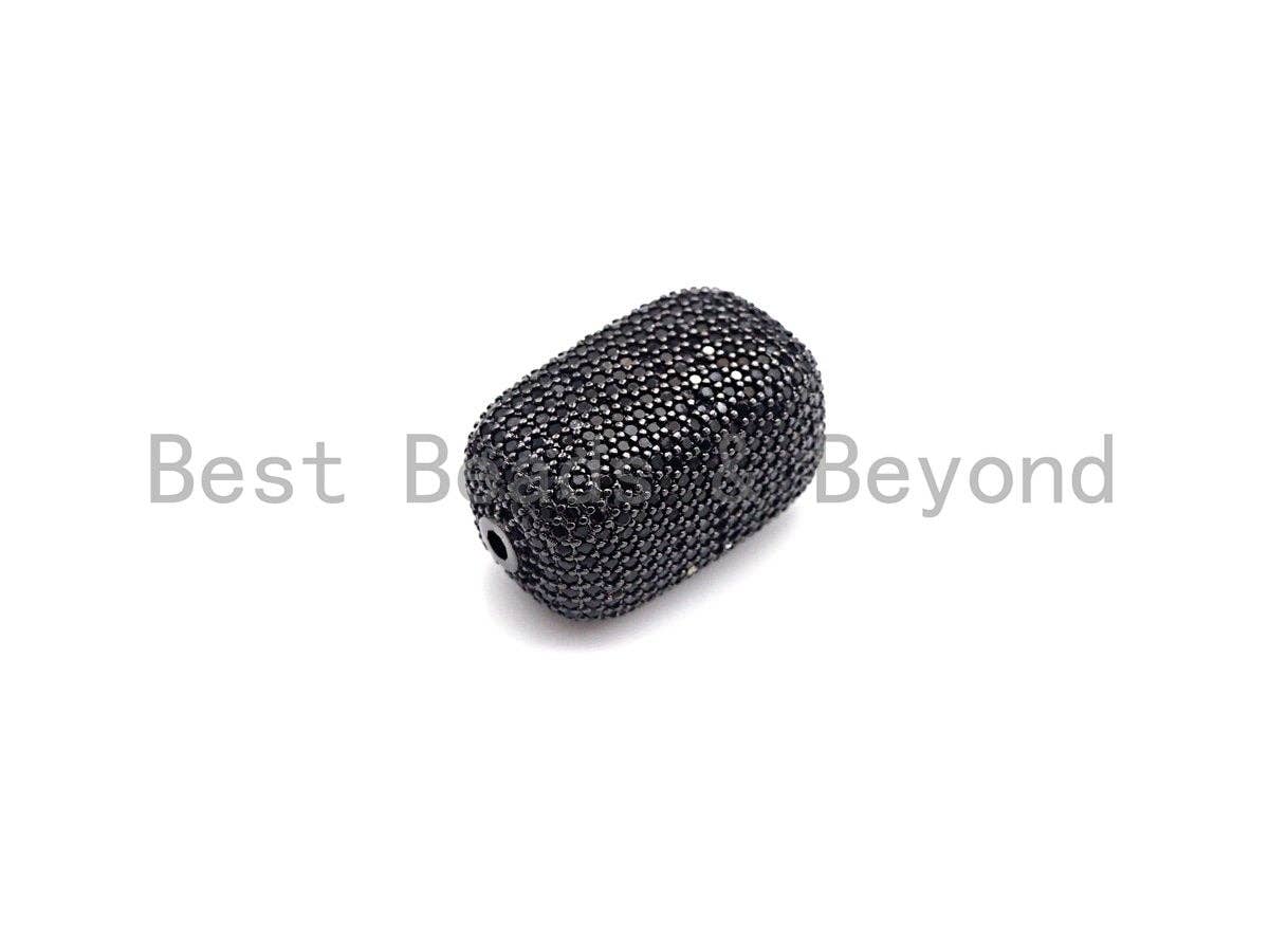 Large Colorful CZ Micro Pave Block Rectangle Beads, Sku#X146