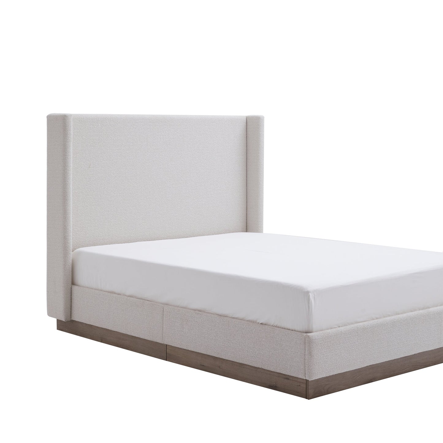 Hale Upholstered Wingback Bed Size King