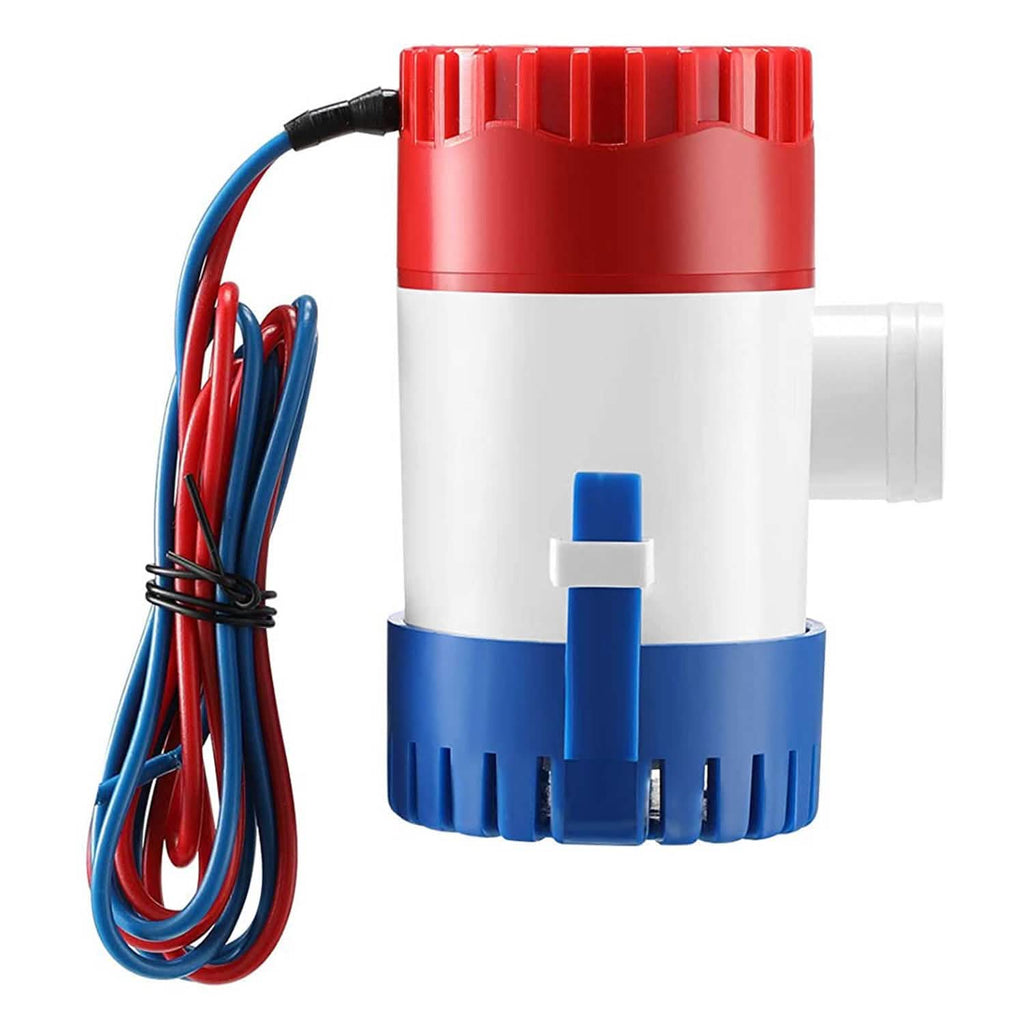 Pompe à eau électrique non automatique de cale submersible pour bateau, 12 V 1100 GPH