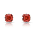 1.3 Carat Cz Asscher-Cut Sterling Silver Stud Earrings