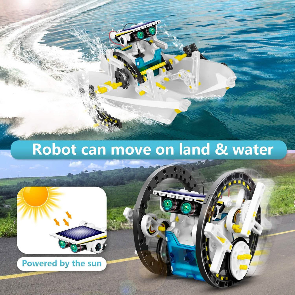 13-in-1 ソーラー電源ロボットおもちゃ 子供用