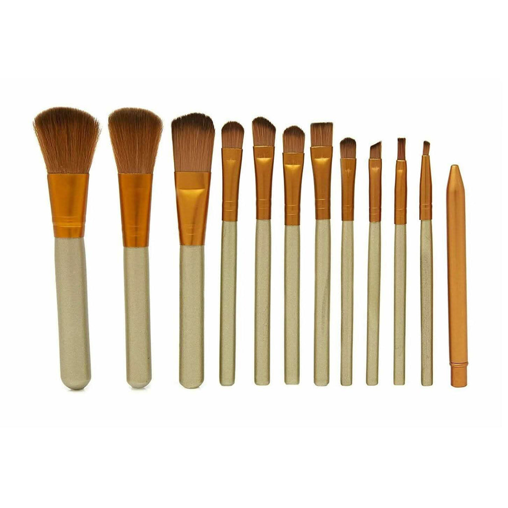 13個セット：Lilt Beautyメイクブラシセット 真鍮ボックス付き