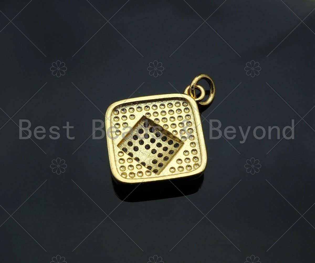 Gold Filled CZ Micro Pave Evil Eye Moon Heart Star Lock Medallion Pendant, 18K Gold Filled Charm,Necklace Bracelet Pendant,17x20mm,Sku#LK325