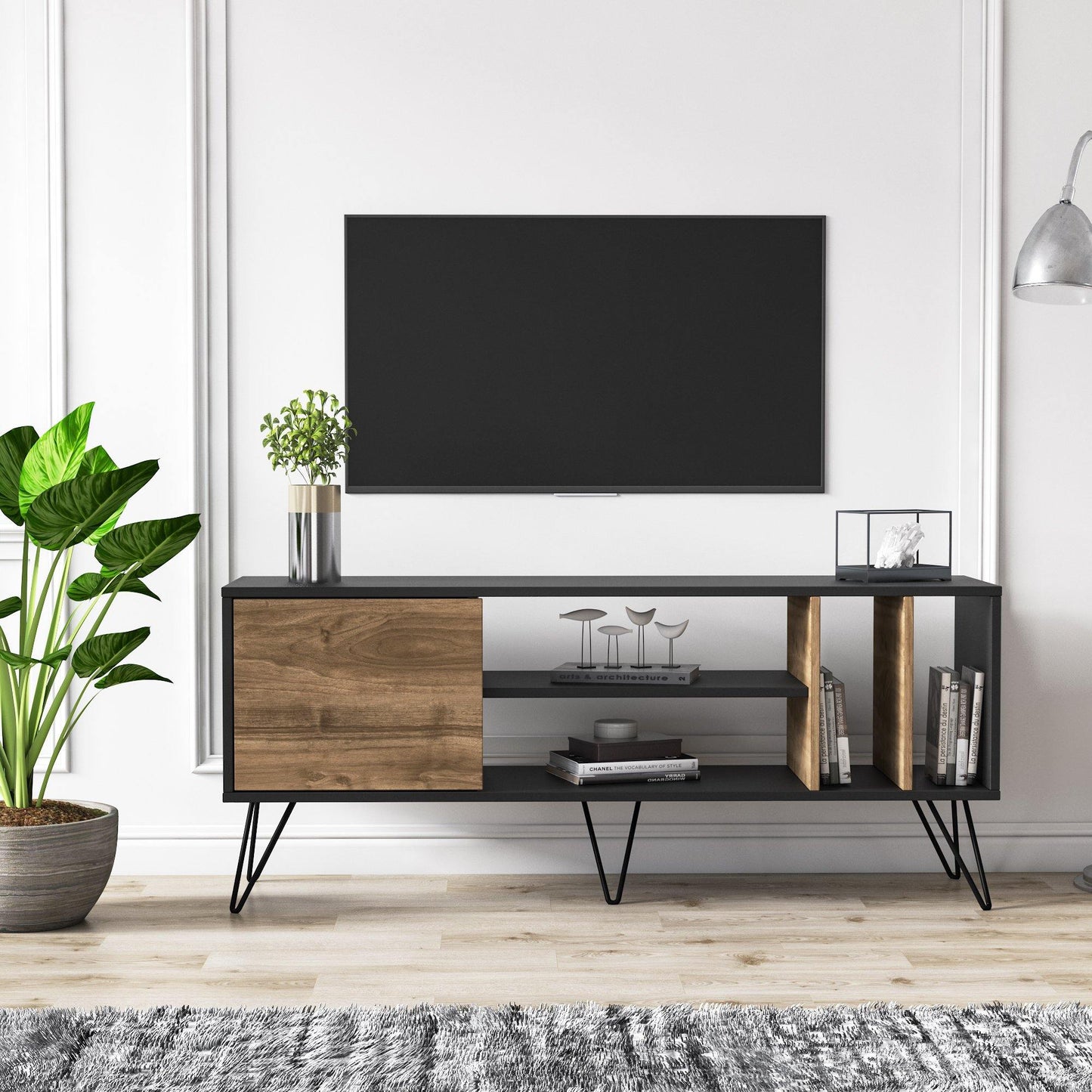 Mistico 55" TV Stand - Mid-Century Modern Media Console for TVs up to 63"