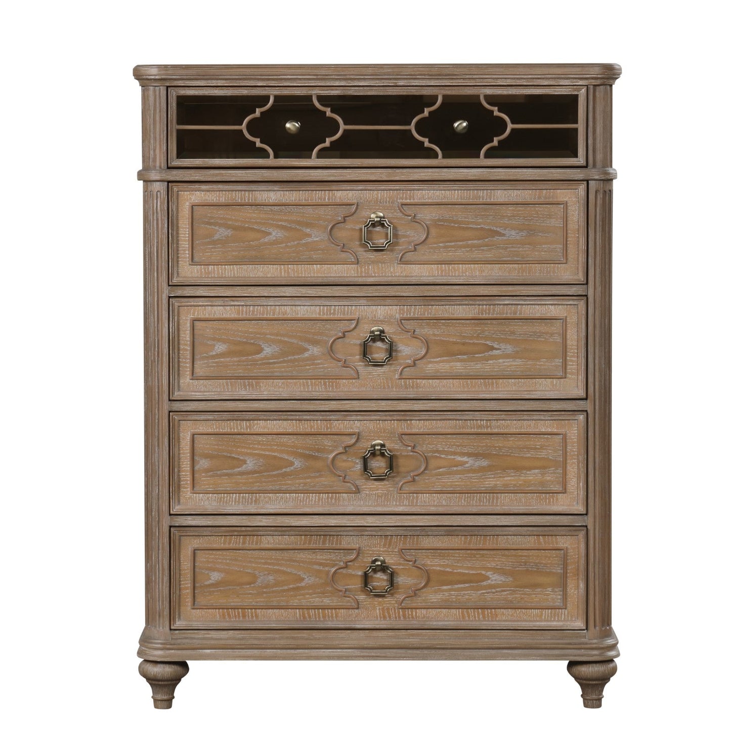 Simple Contemporary 1pc Chest of Drawers Rustic