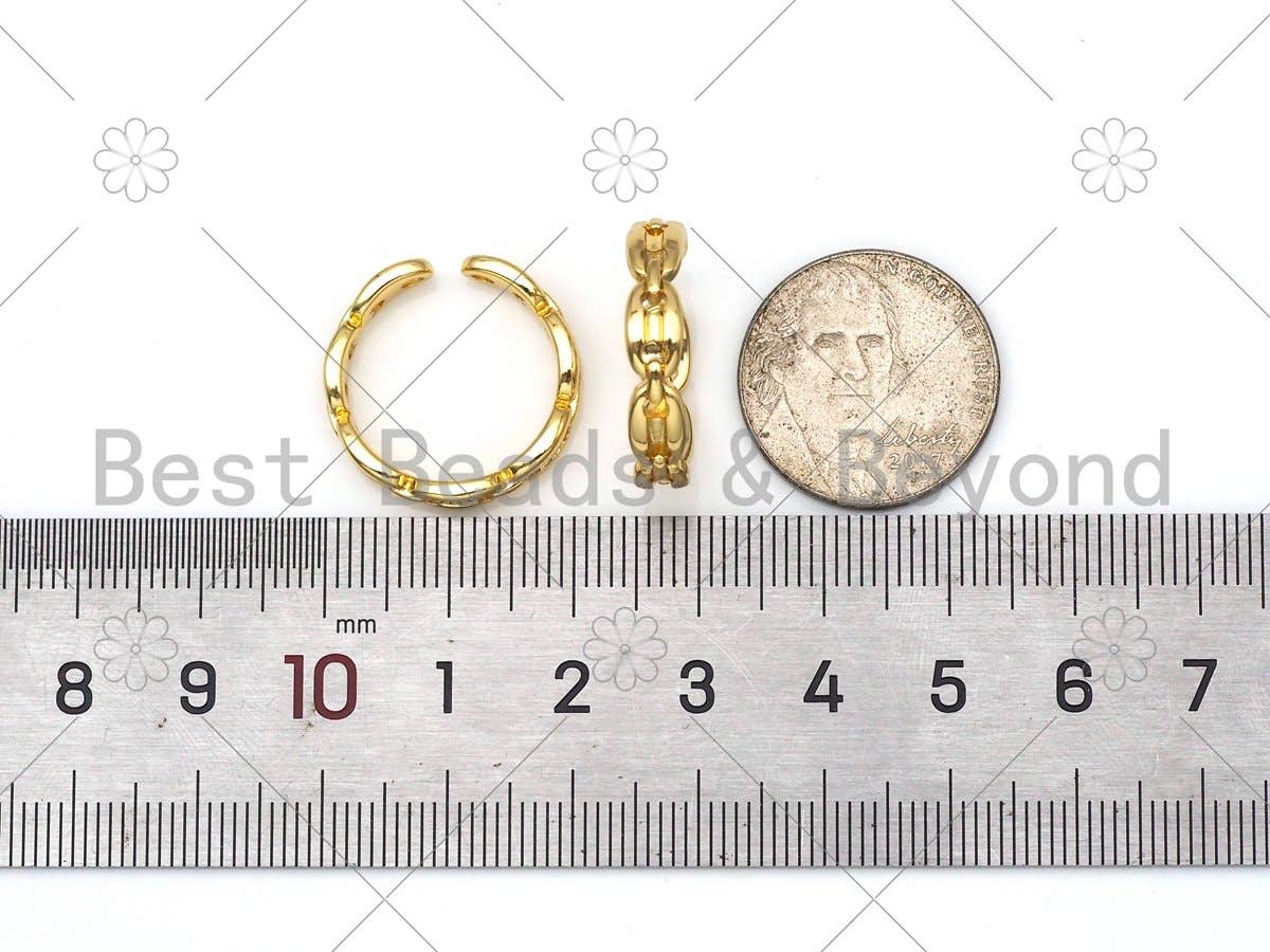Oval Link Adjustable Ring, Sku#X221