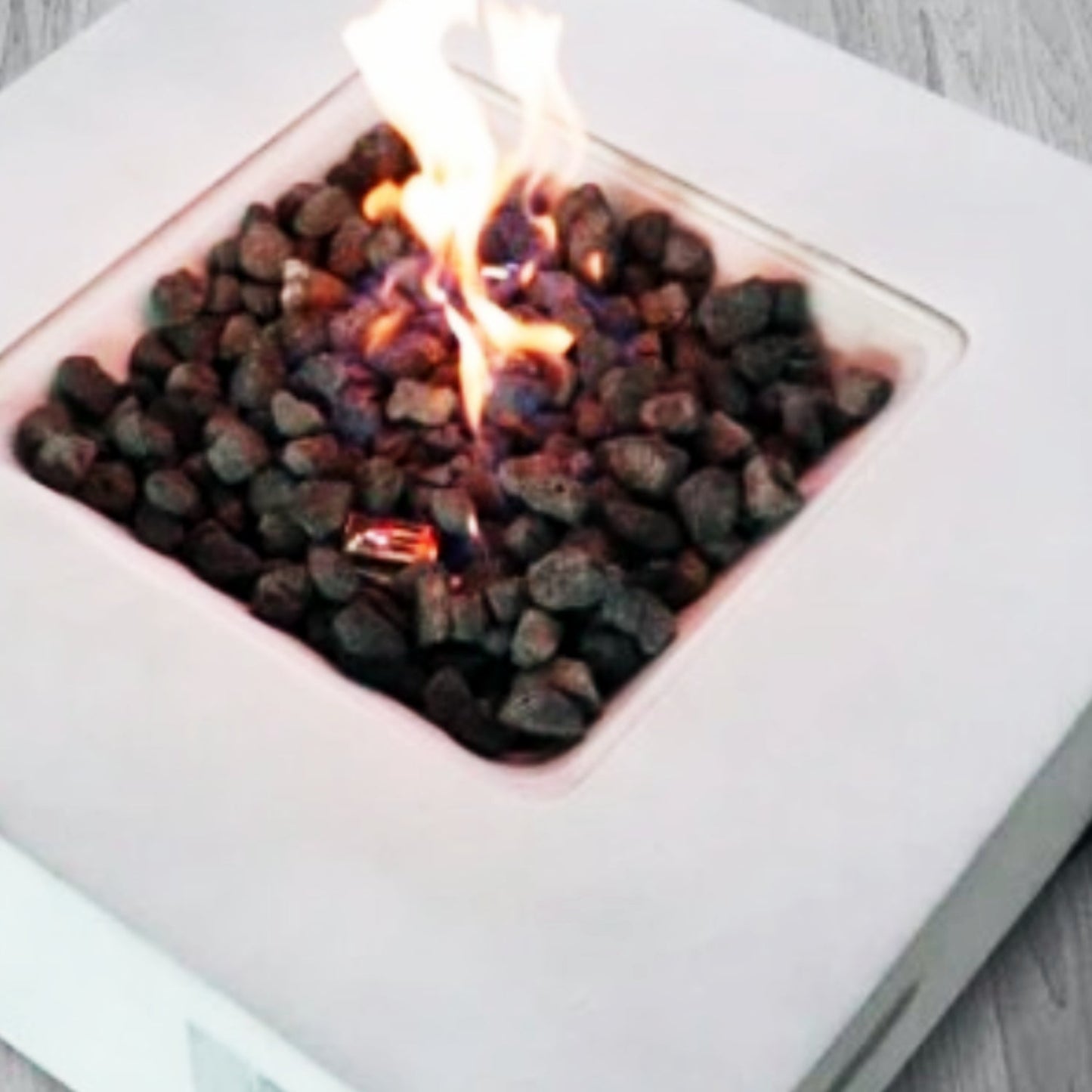 Fiber Reinforced Concrete Propane Gas Fire Pit Table