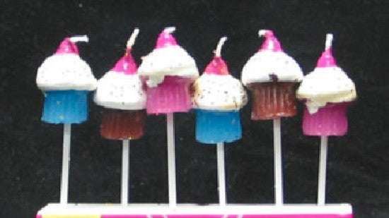Coffrets de bougies Cupcake, 6 bougies
