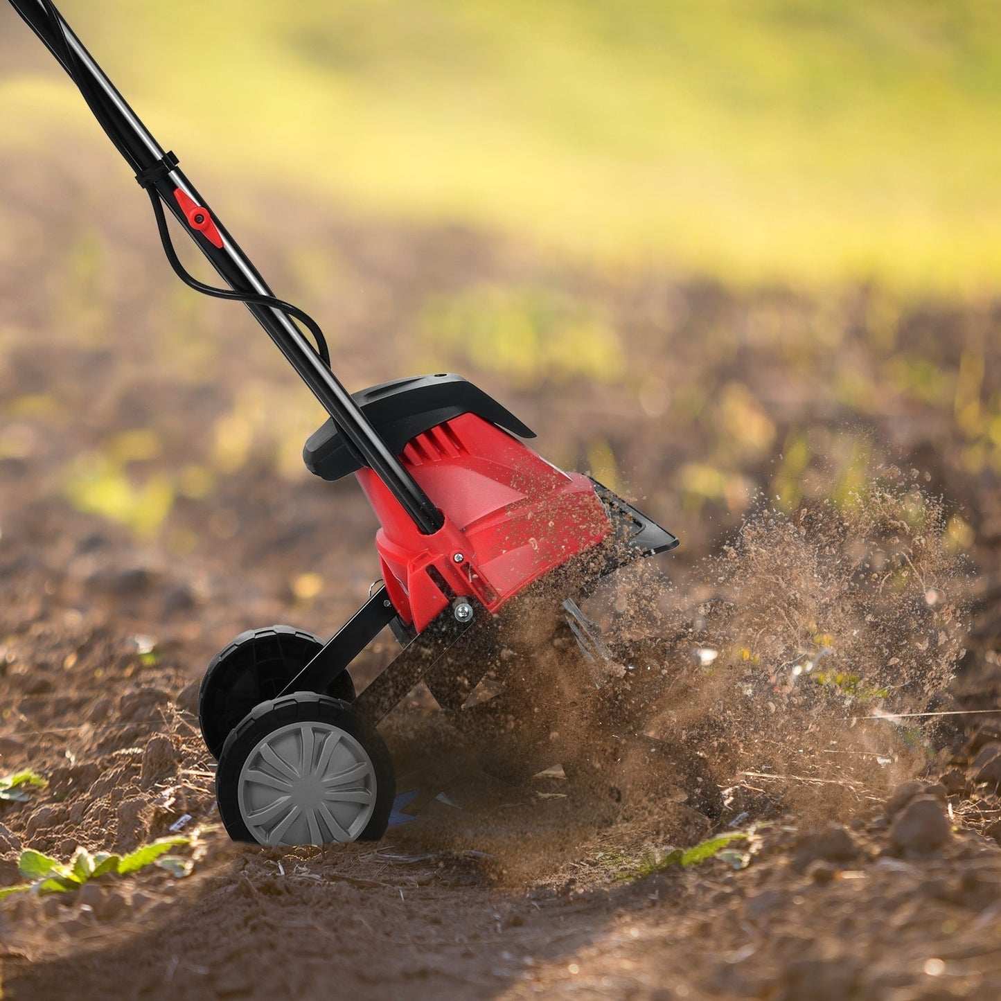 17-Inch 13.5 Amp Corded Electric Tiller and Cultivator 9-Inch Tilling Depth