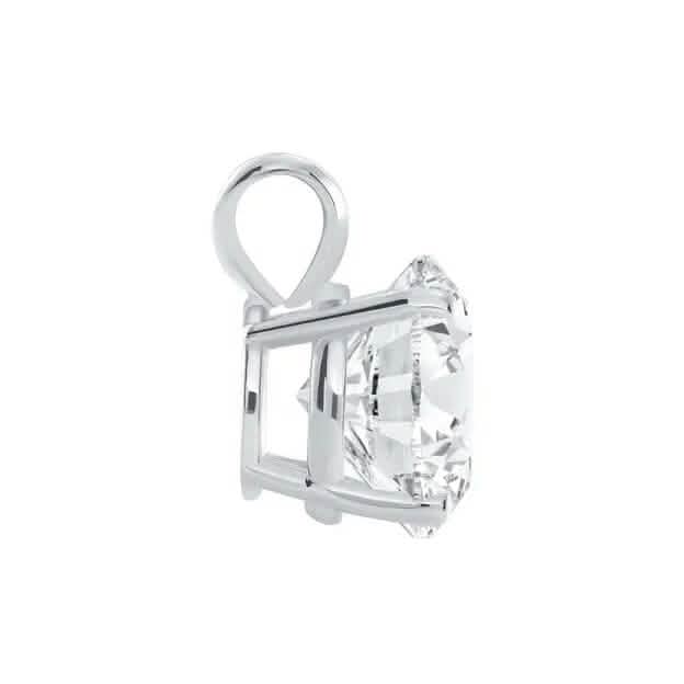 1/4 - 2 Ct T.W. Natural Diamond Solitaire Pendant in 14K White or Yellow Gold