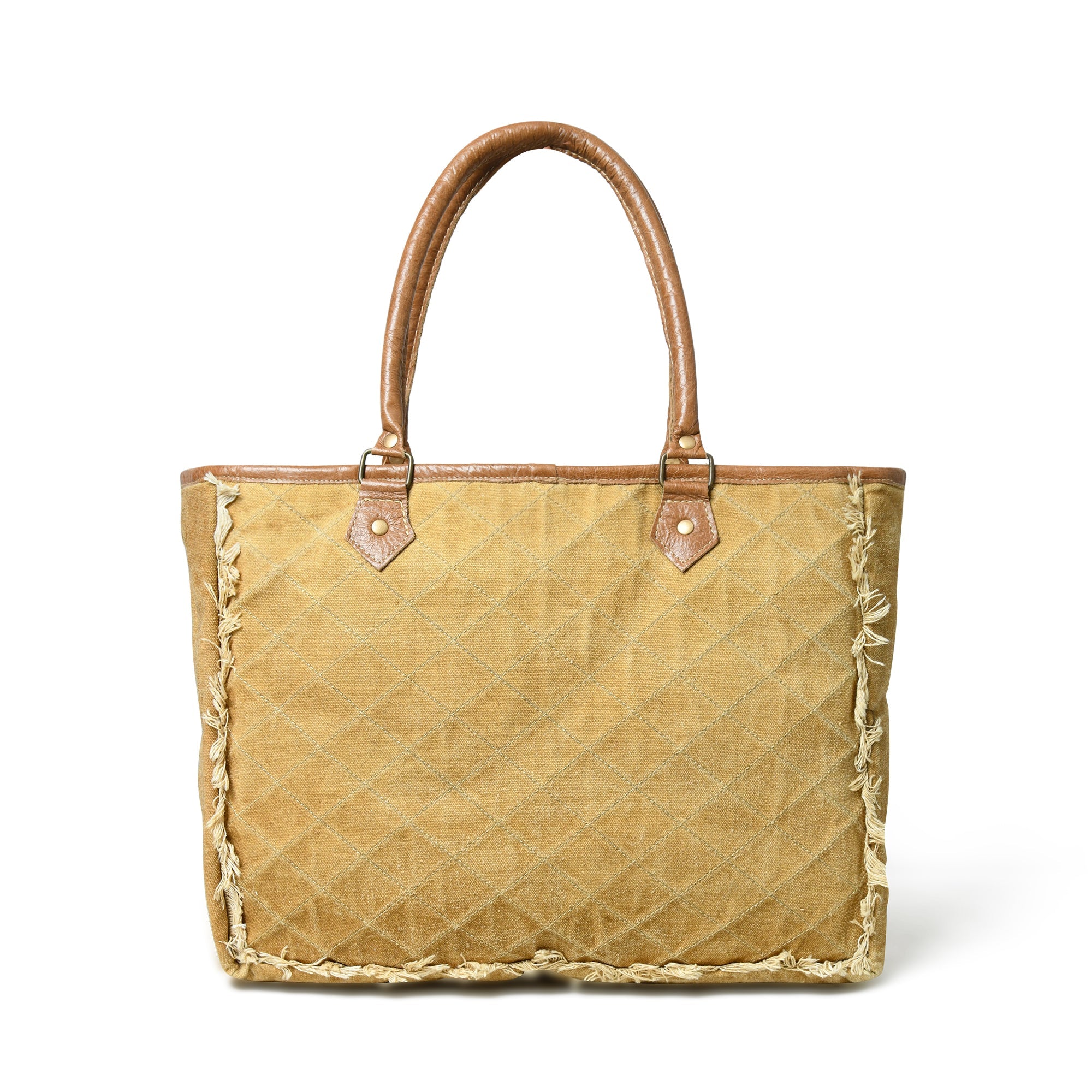 Sac en toile beige style bohème chic