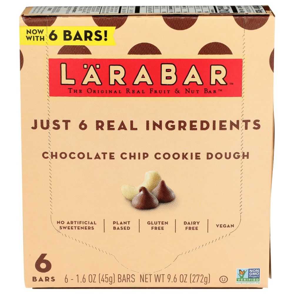 LARABAR: Bar Chc Chp Ckie Dgh 6Pk, 9.6 oz