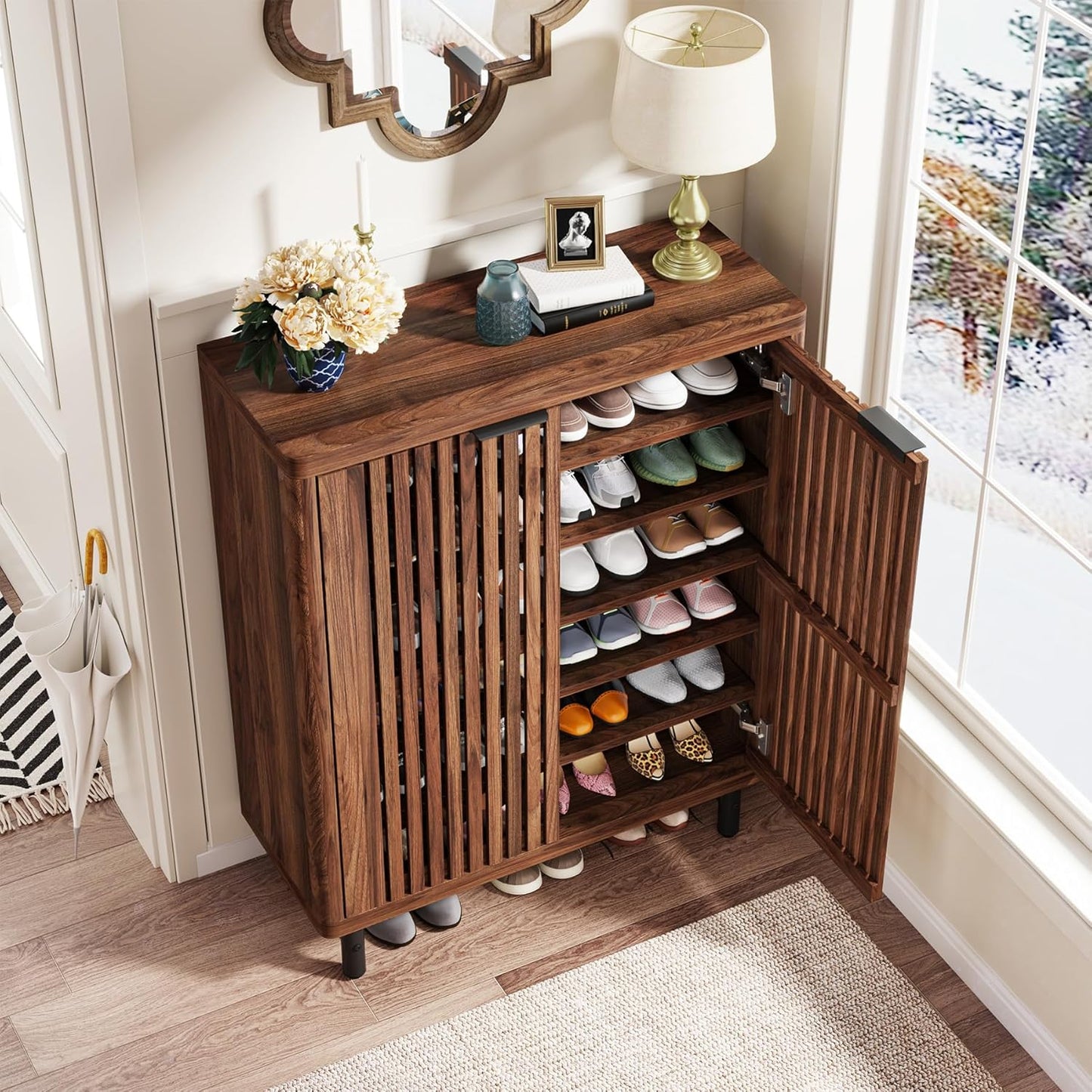 33.46" Modern Shoe Cabinet