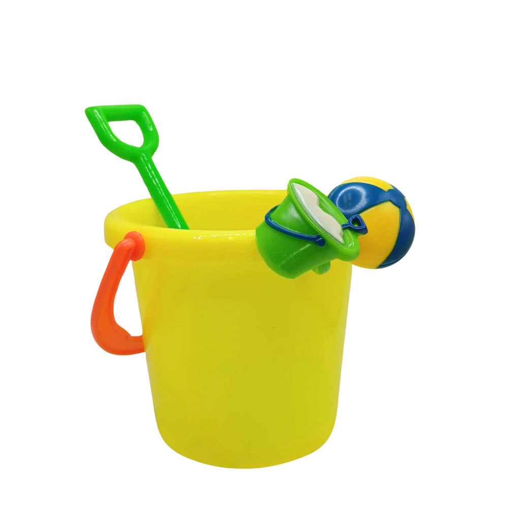 Oasis Supply, verrerie et articles de bar en plastique – Ensemble à boisson « seau de plage », seau, pelle et 2 anneaux de plage – 6 ensembles