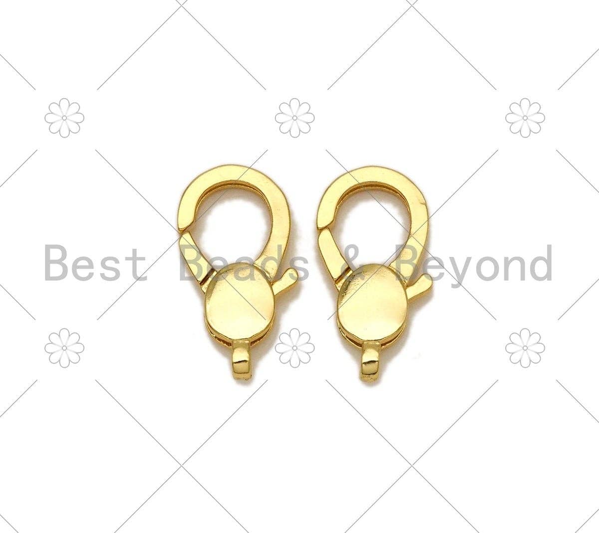 Dainty Gold Lobster Clasp, 18k Gold Filled Oval Clasp,Fine Jewelry Clasp, Necklace Bracelet Connector, 10x20mm, Sku#LK447