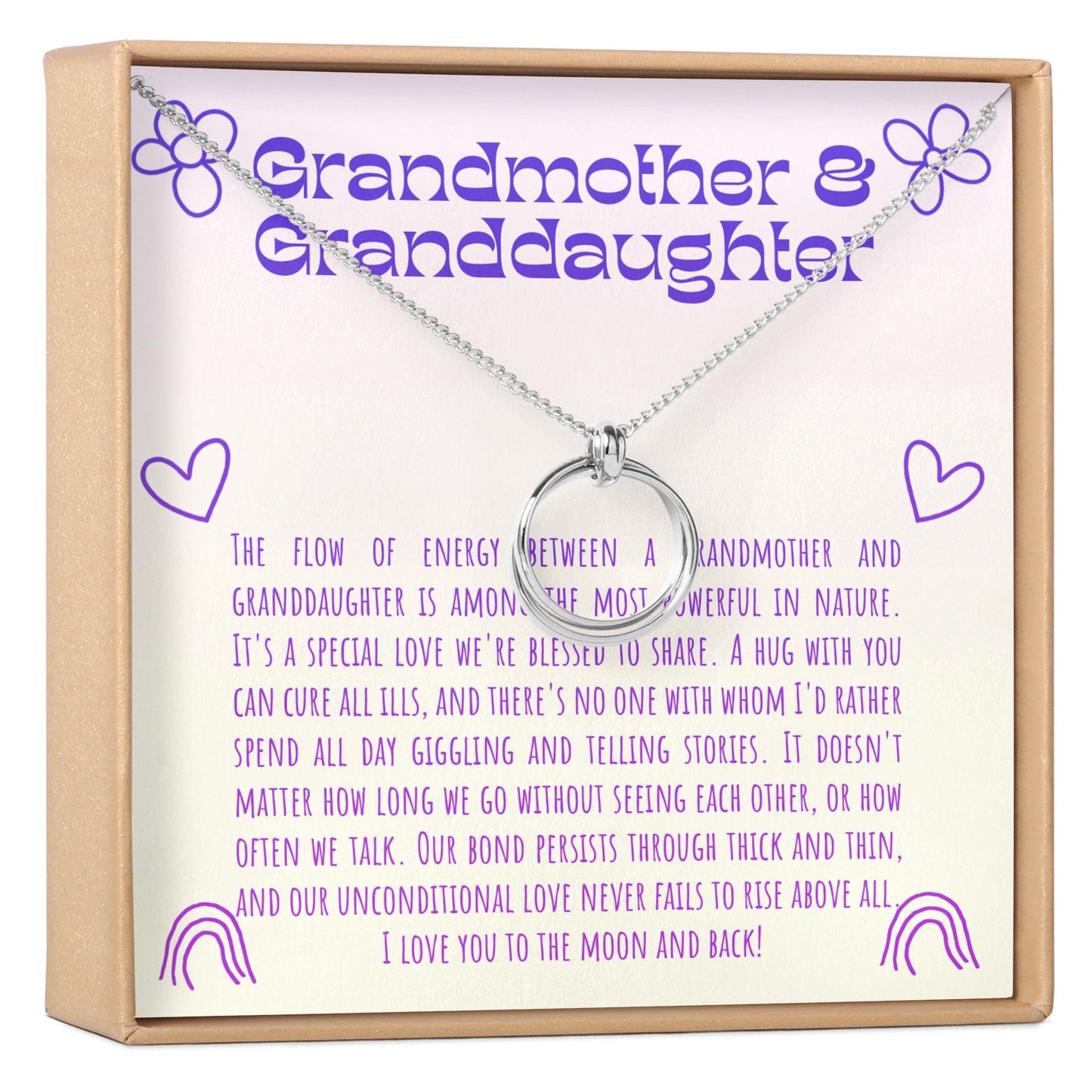 Grandmother & Granddaughter Necklace, Multiple Styles