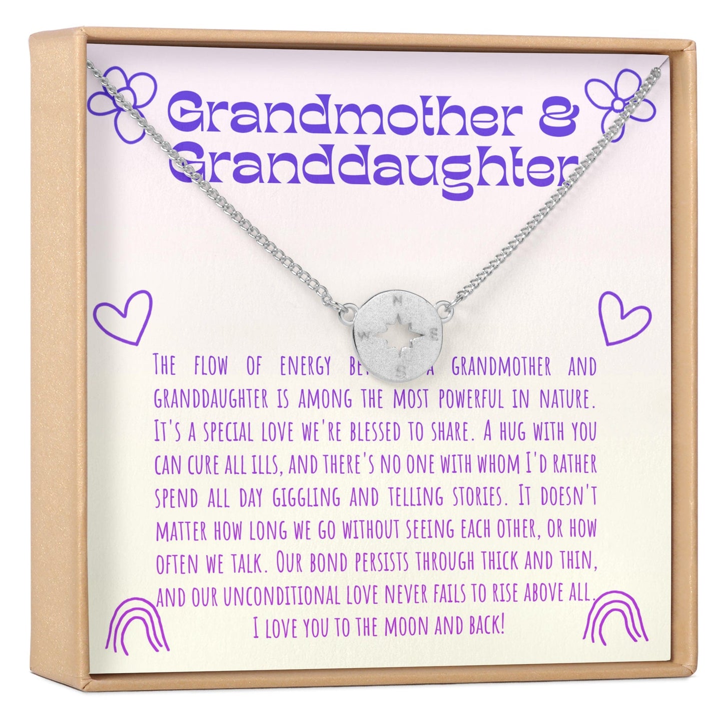 Grandmother & Granddaughter Necklace, Multiple Styles