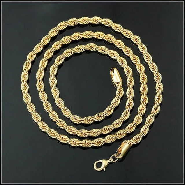 RMZ GOLD NYC GOLD NYC 14K Gold Rope Chain 24" Unisex 3.5mm