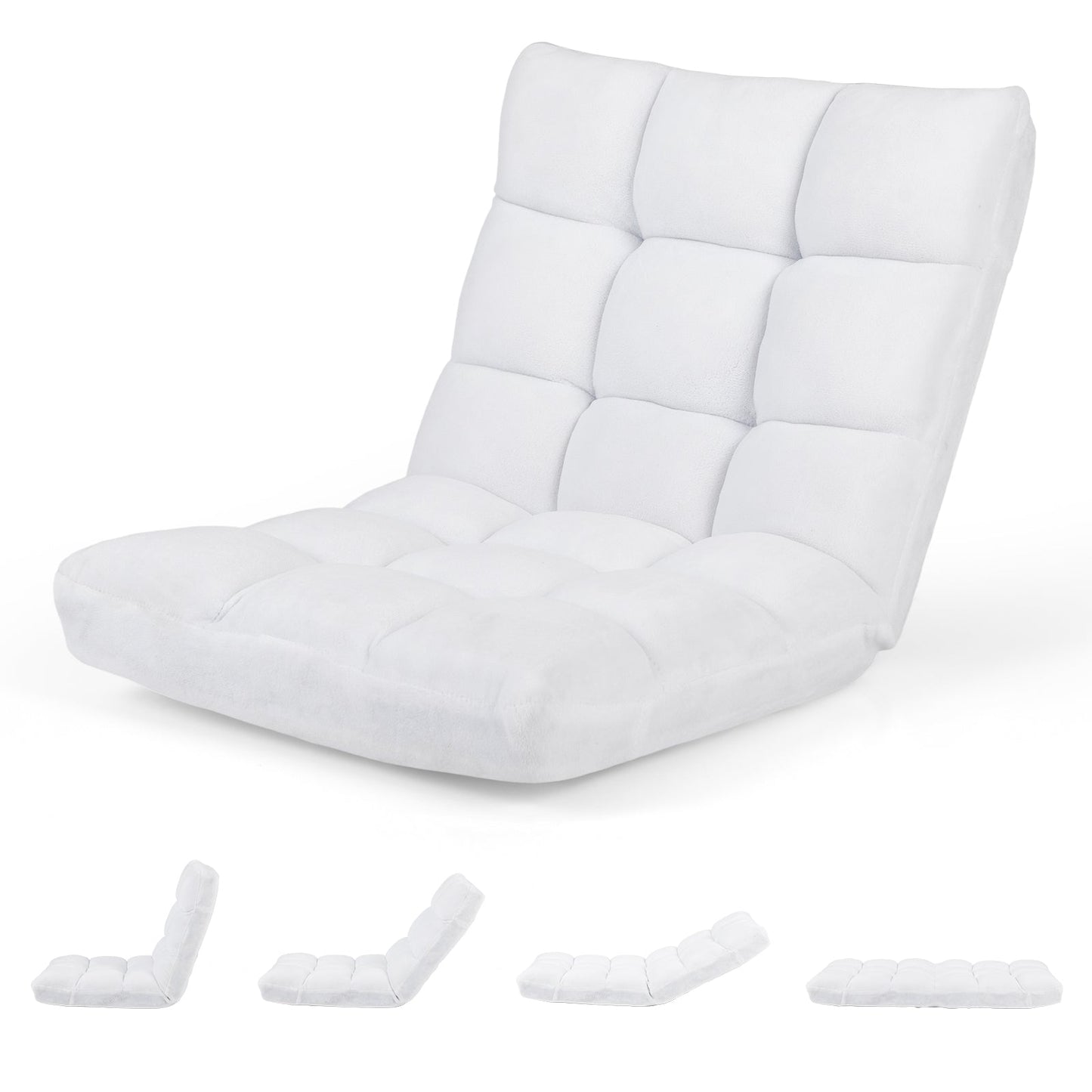 Adjustable 14-position Cushioned Floor Chair