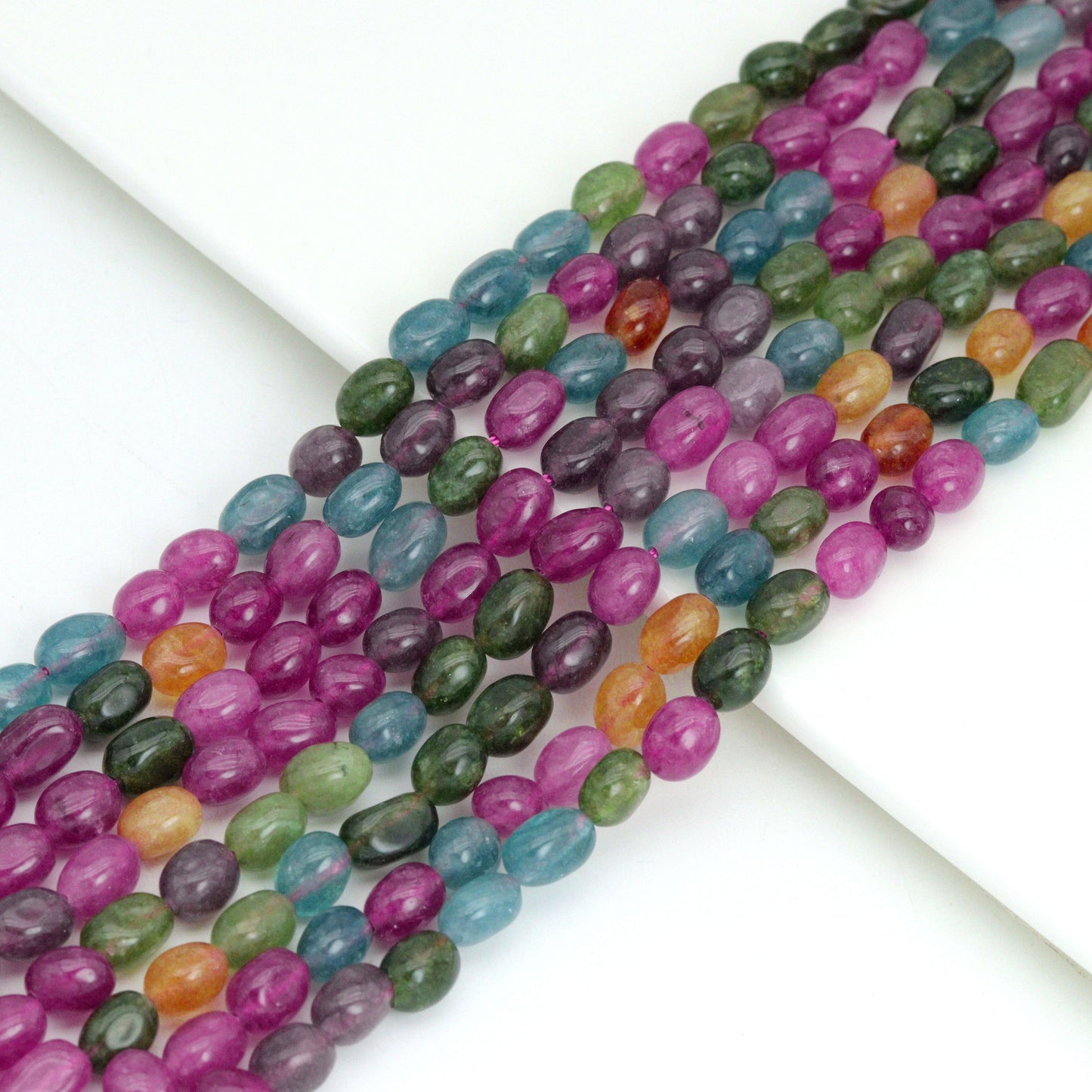 6x9mm Jade Smooth Oval Beads, Sku#U2149