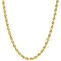 14Kゴールド 1.5MM ダイヤモンドカットロープチェーンネックレス（男女兼用）