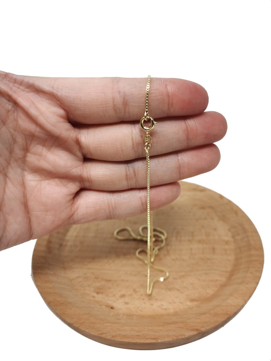 14K Gold Filled 0.8mm box Chain 23.9 inch Finished Necklace For Wholesale Necklace Dainty Jewelry Making Supplies | WA-486 Clearance Pricing