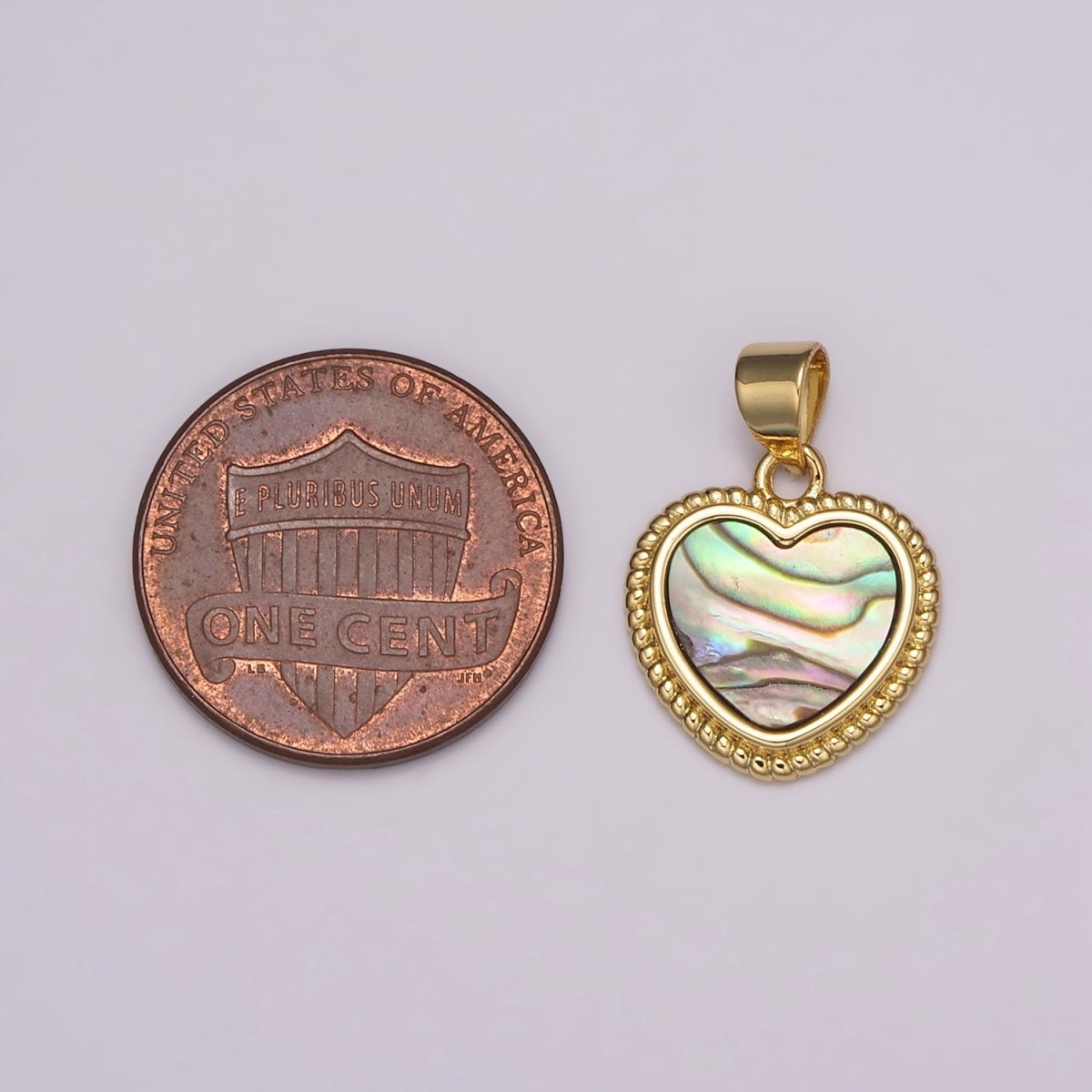 14K Gold Filled Abalone Heart Pendant, Unique One of a kind Abalone Shell Pendant, Heart Shaped Pendant, Heart Pendant for Jewelry Making N-484