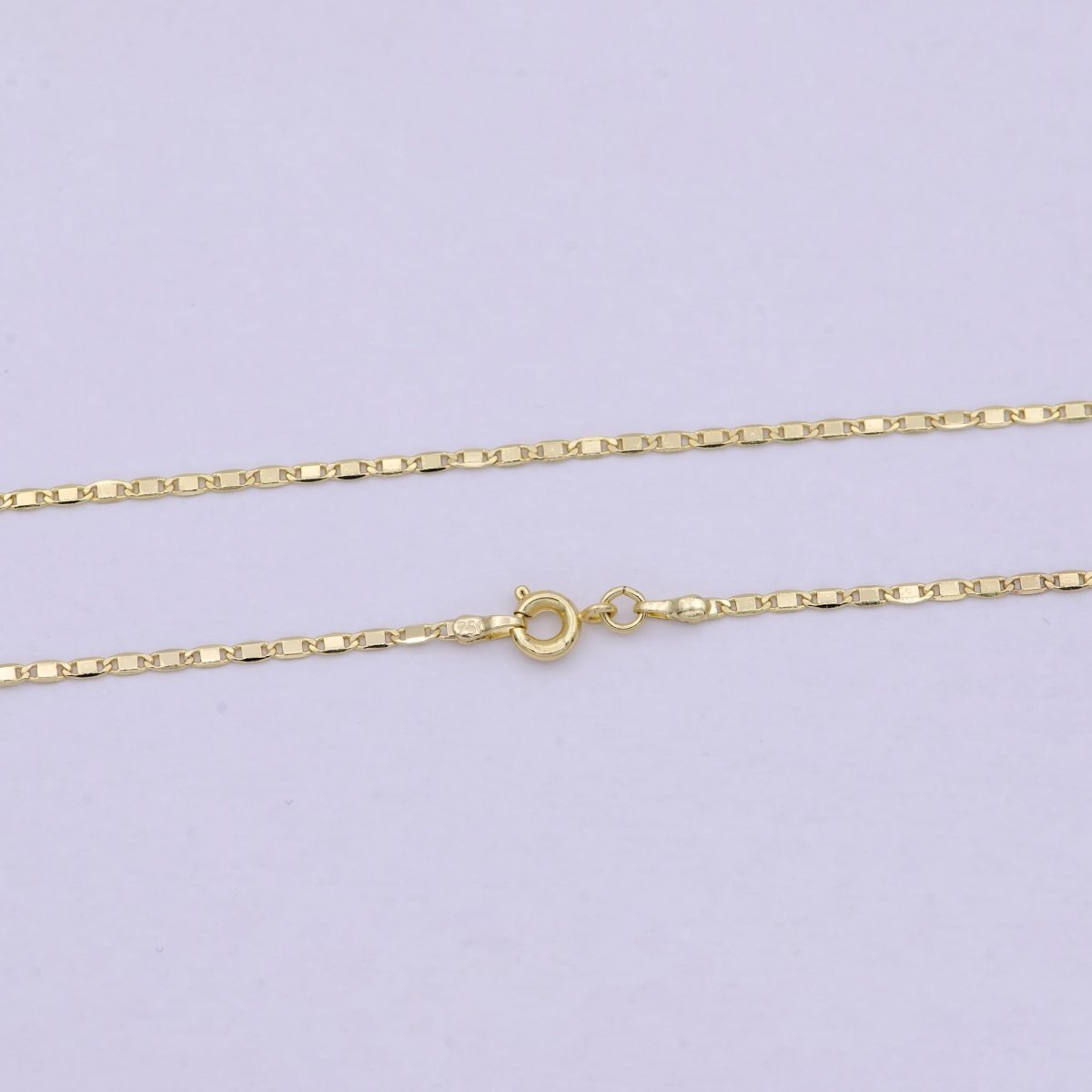 14K Gold Filled Anchor Chain, Dainty 1.6mm in Width, Layering 24 Inch Anchor Finished Chain with Spring Ring | WA-619 Clearance Pricing